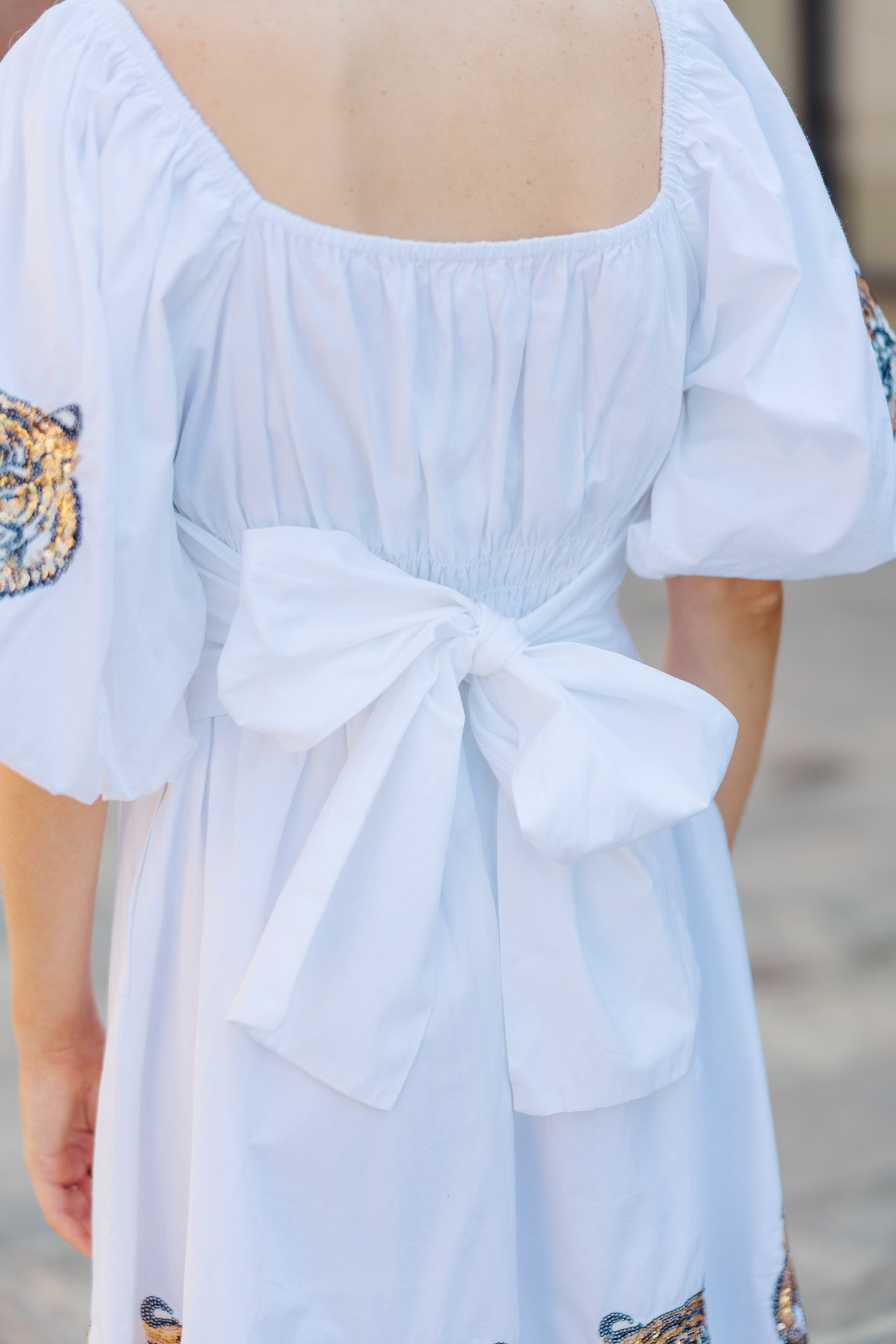The Puff Sleeve Tiger Dress