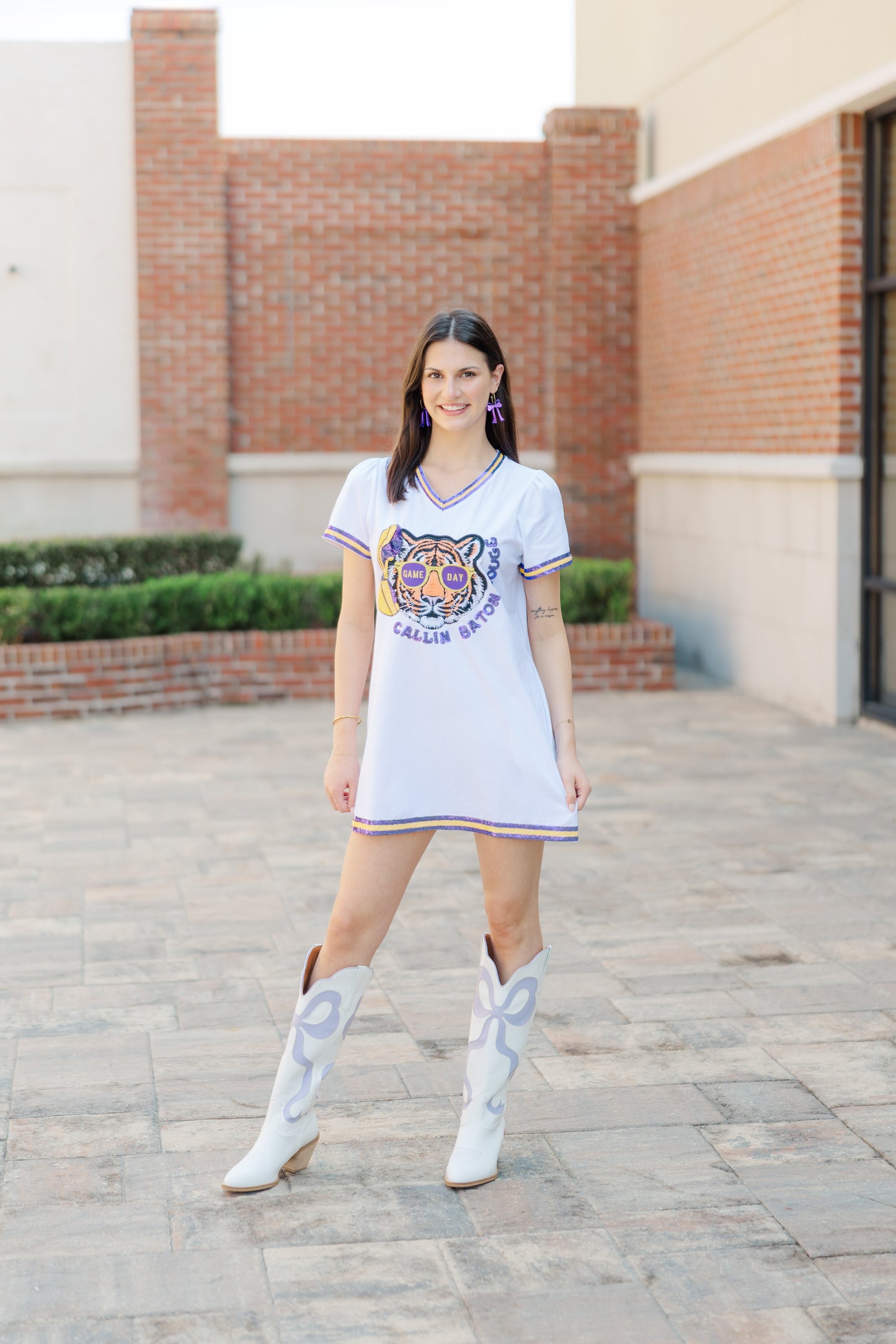 Callin’ Baton Rouge V-Neck Dress