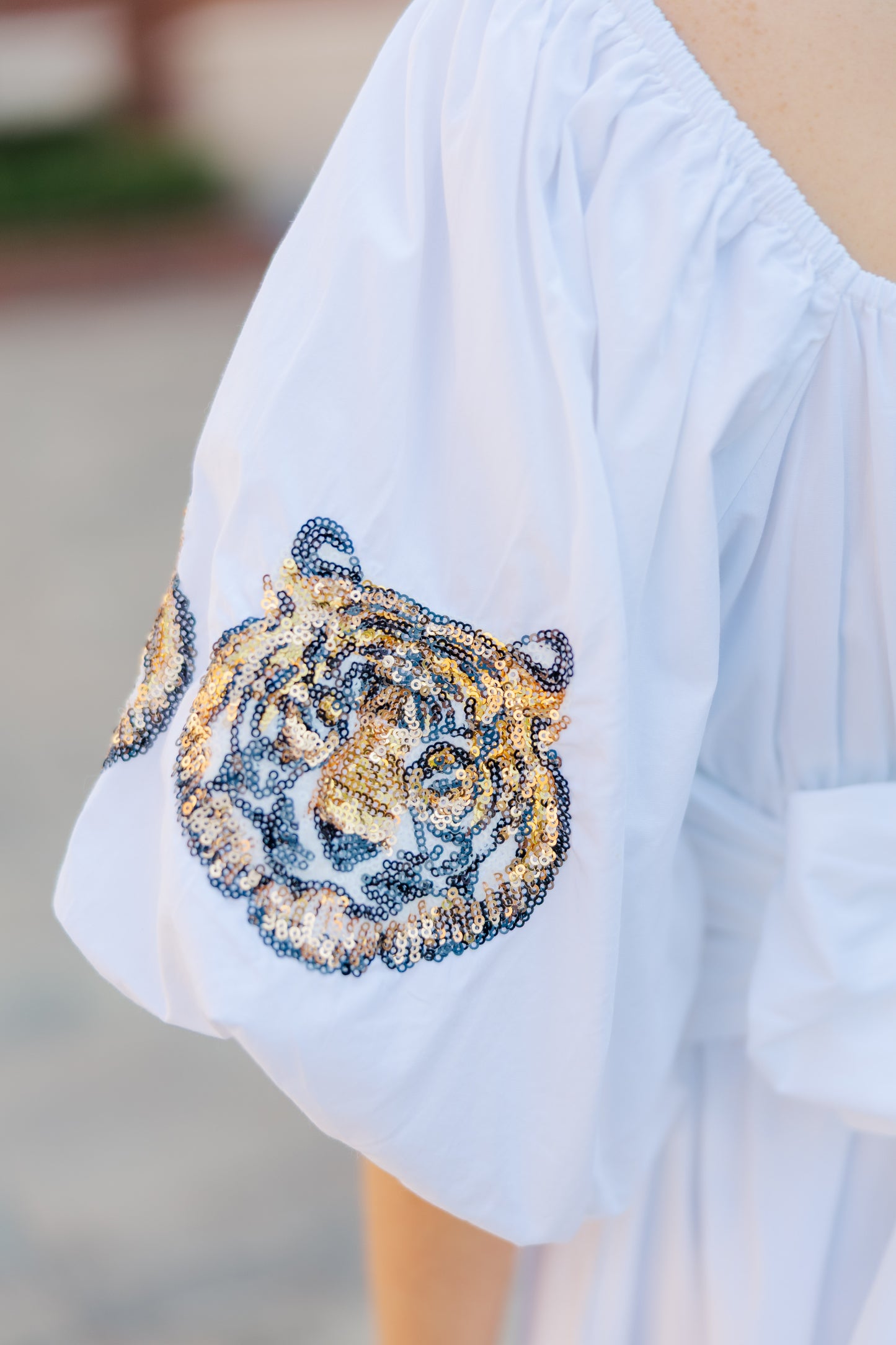 The Puff Sleeve Tiger Dress