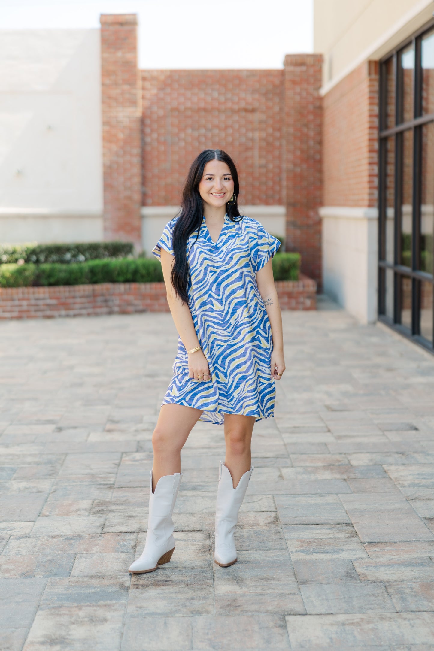 Tori Tiger Print Dress