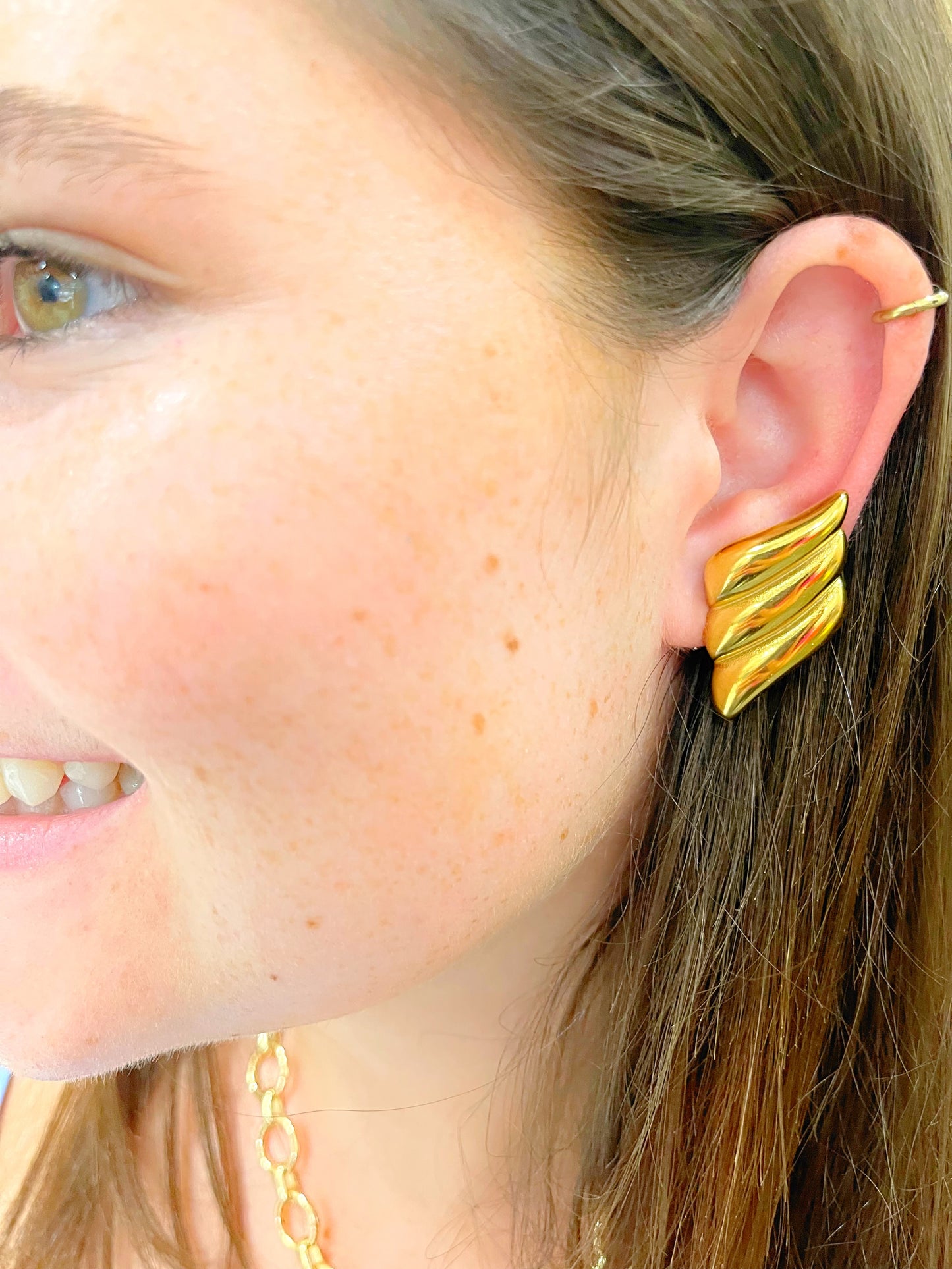 Water Proof Gold Earrings