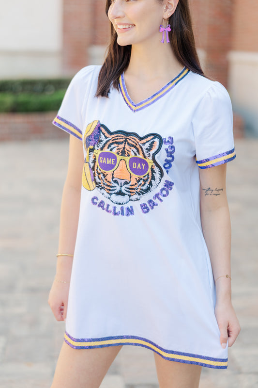 Callin’ Baton Rouge V-Neck Dress