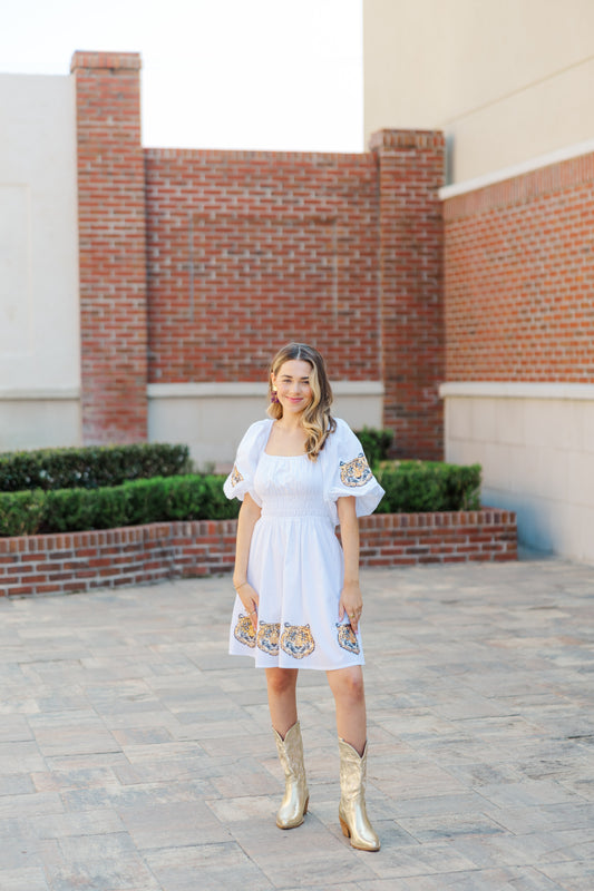 The Puff Sleeve Tiger Dress