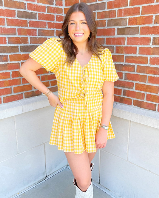 Gingham Gameday Set