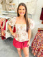 Floral Jacquard Blouse