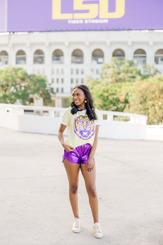 Sequin Tiger Face Tee