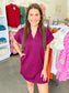 V-Neck Collared Dress