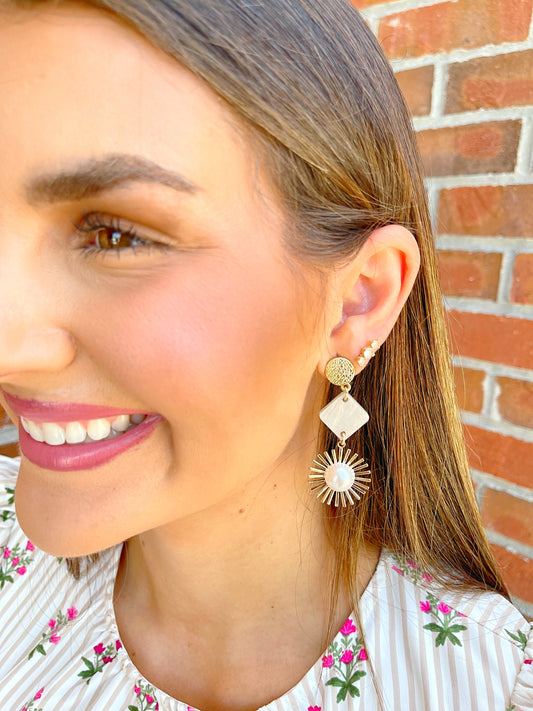 Taylor Shaye Pearl Drop Earrings