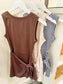 Sleeveless Wrap Front Active Romper
