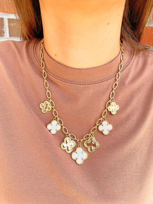 Quatrefoil Charm Necklace