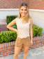 Suede Pleated Flare Shorts