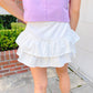 Denim Layered Ruffle Skort