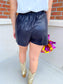 Metallic Bow Shorts