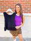 Knit Crop Top With Fringe