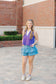 Sleeveless Contrast Collar Top