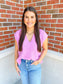 V-Neck Side Slit Sweater