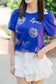 Tina LSU Tiger Sequin Top