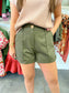 High Waisted Pintuck Shorts
