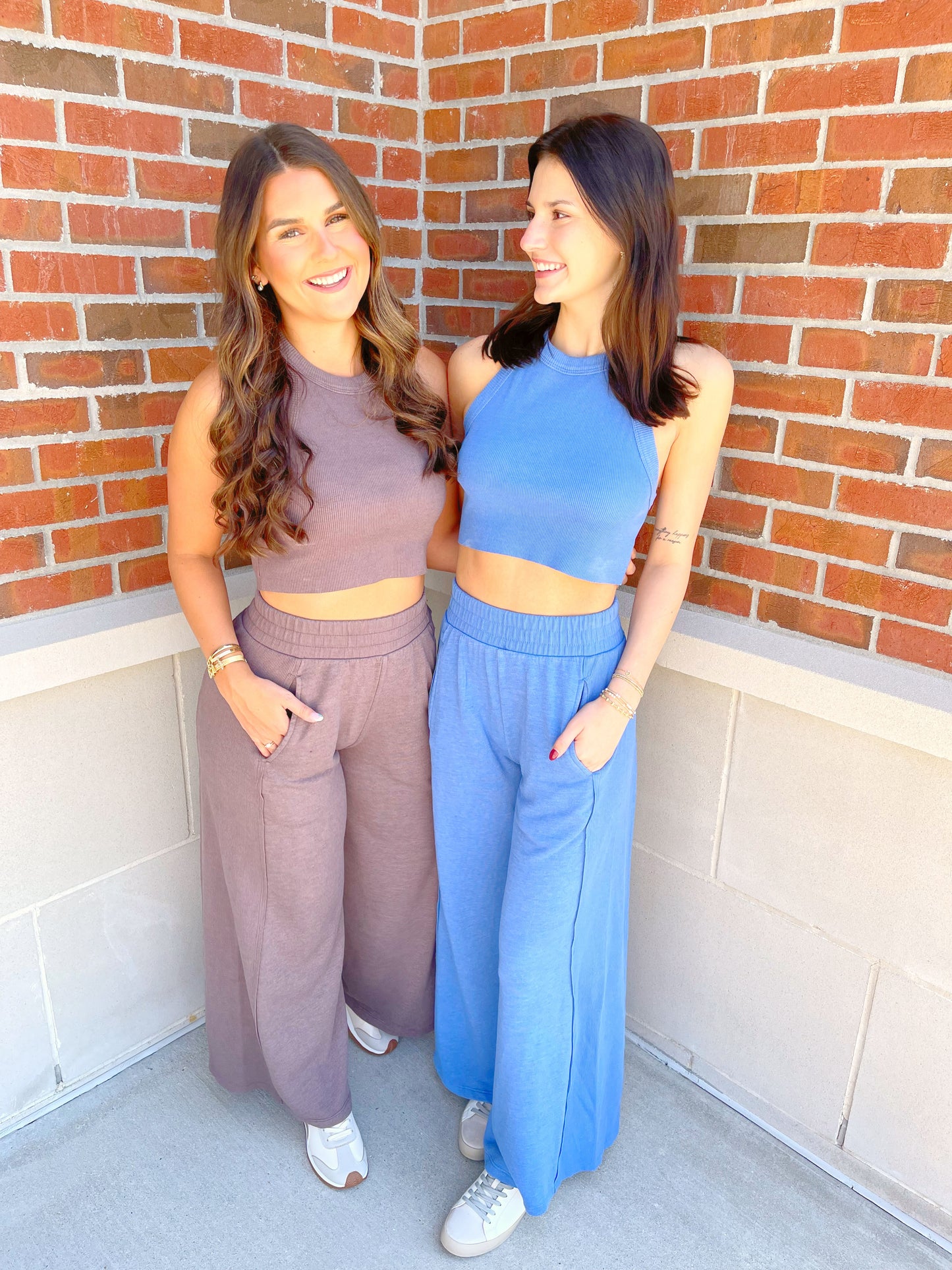 Halter Tank & Wide Leg Pant Set