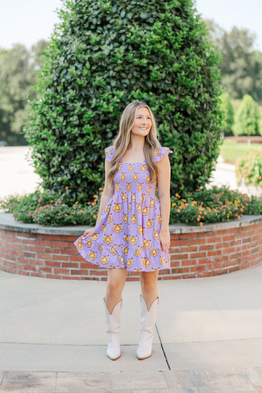 The Poplin Smocked Tiger Head Dress