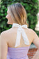 Poplin Halter Contrast Tie Top