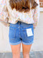 High Rise Cuff Shorts