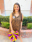 Sleeveless Tiger Stripe Dress