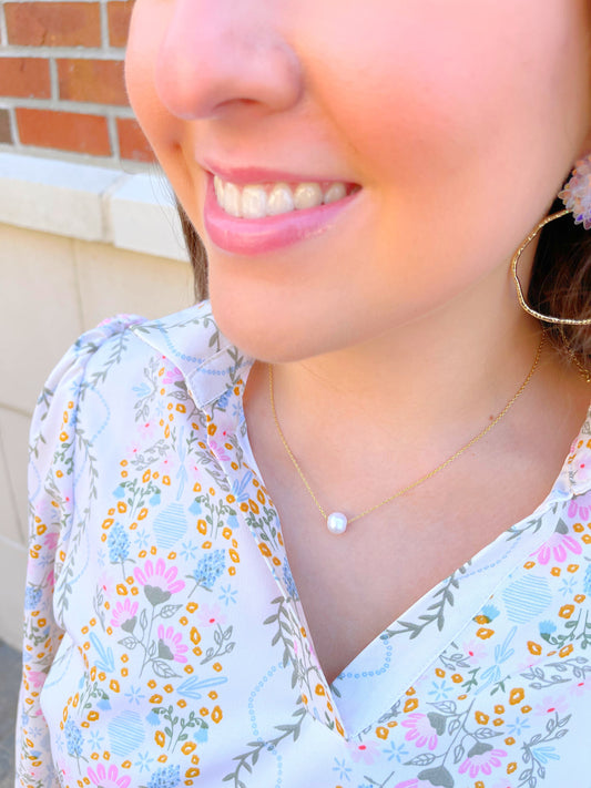 Carly Pearl Necklace