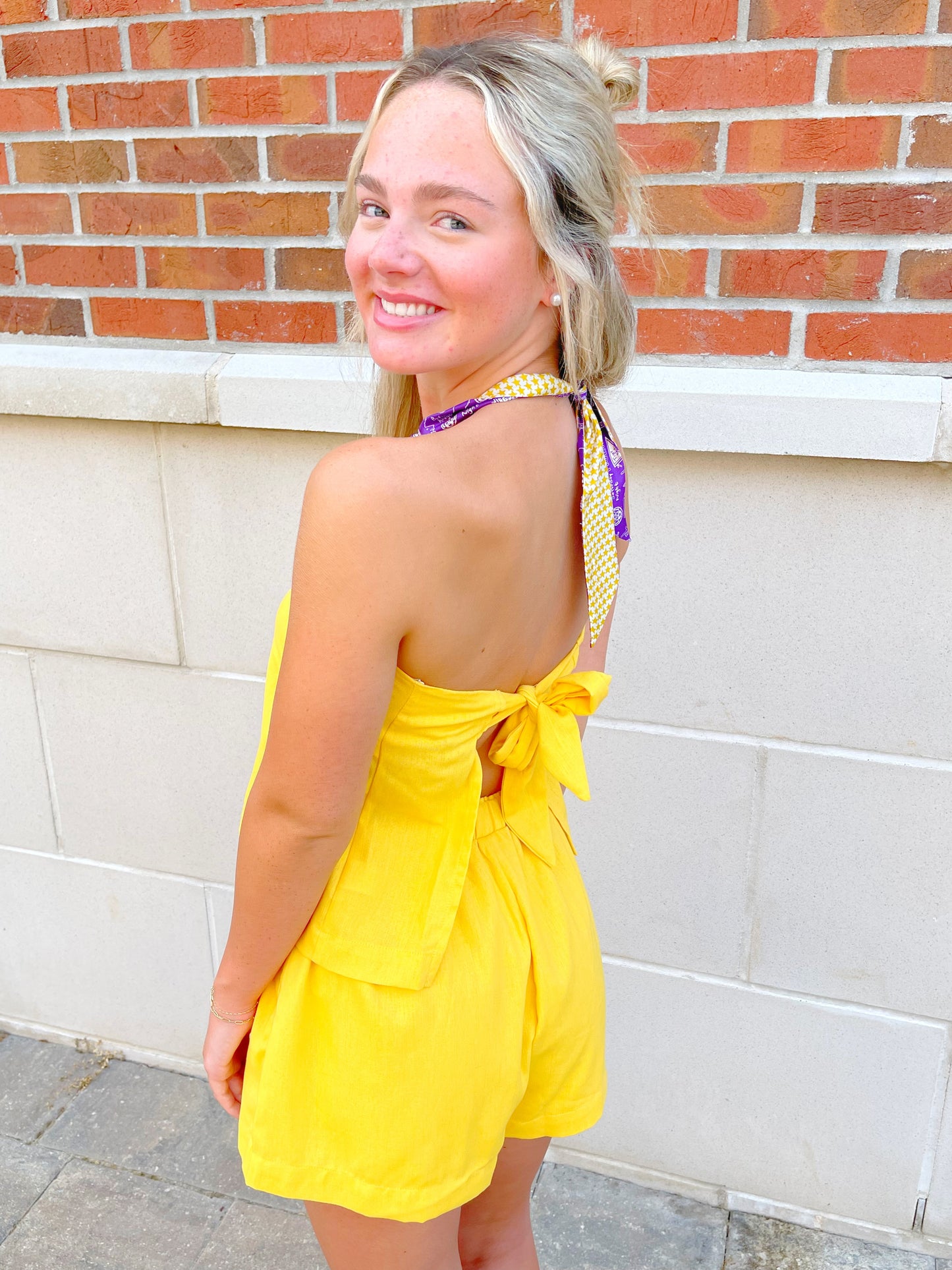 Strapless Top & Shorts Set