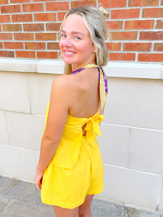 Strapless Top & Shorts Set