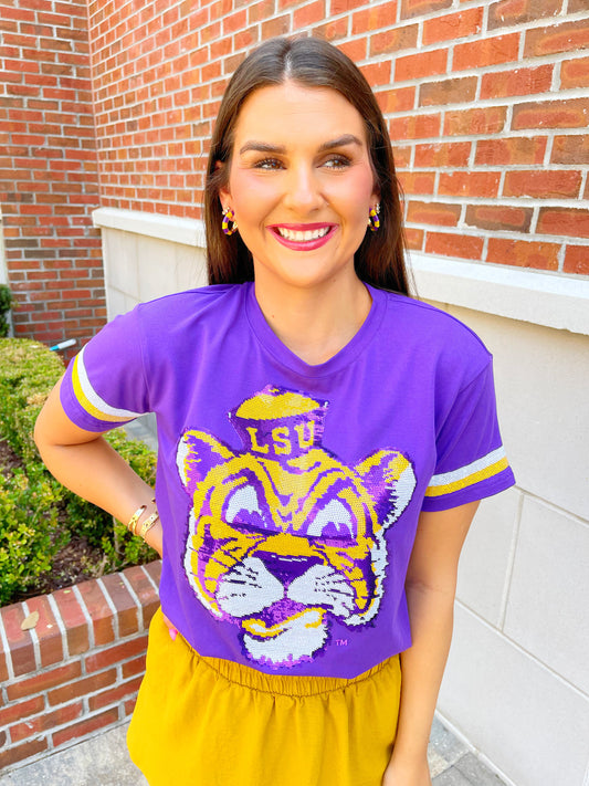 Vintage Tiger Sequin Tee