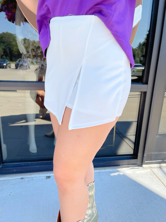 Side Slit Skort