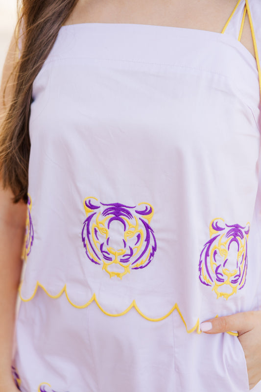 Tiger Embroidered Set