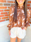 Long Sleeve Printed Blouse