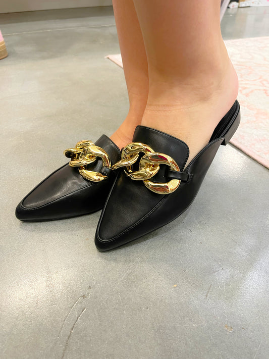Gold Chain Mules