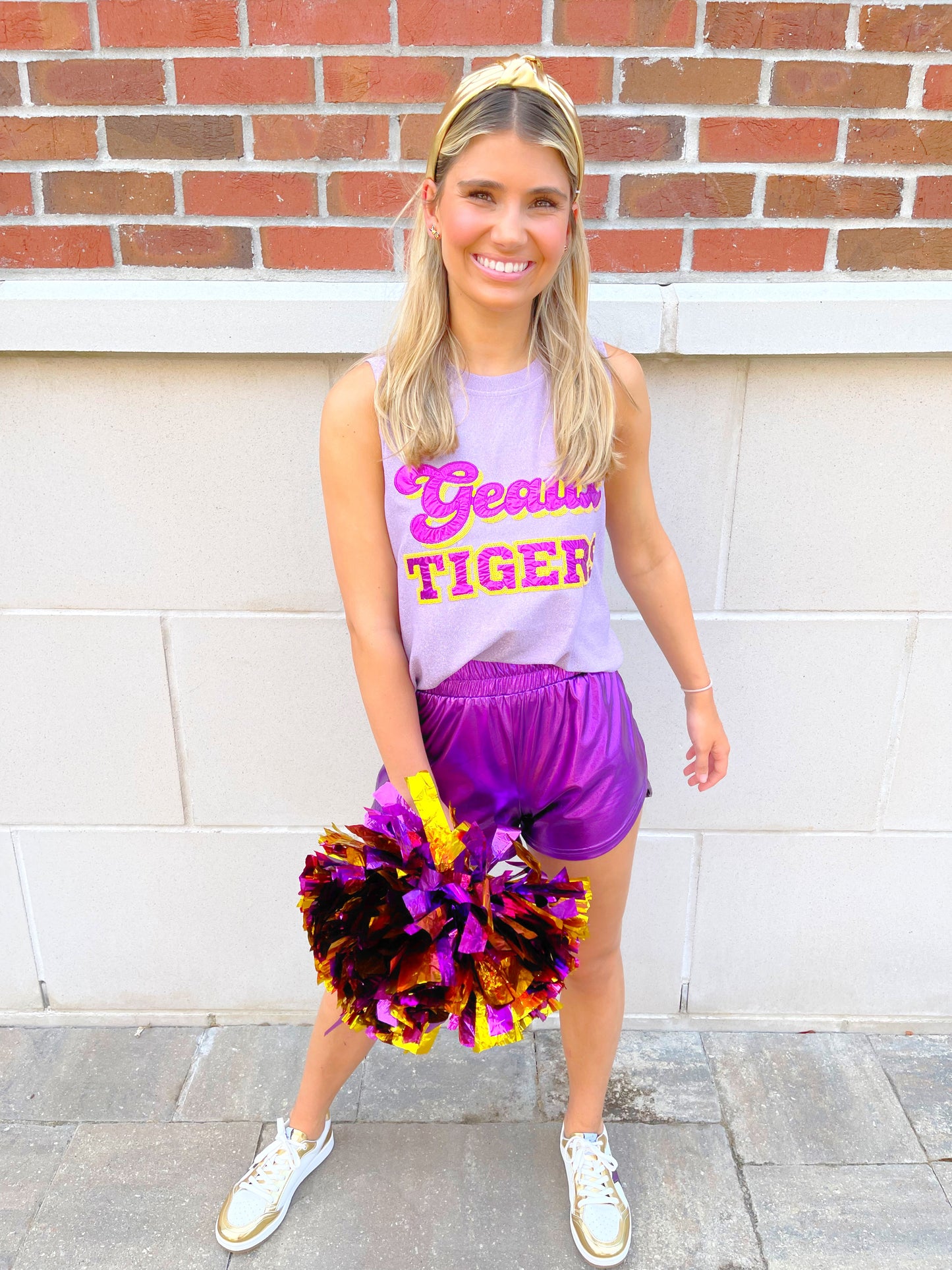 Geaux Tigers Foil & Sequin Tank