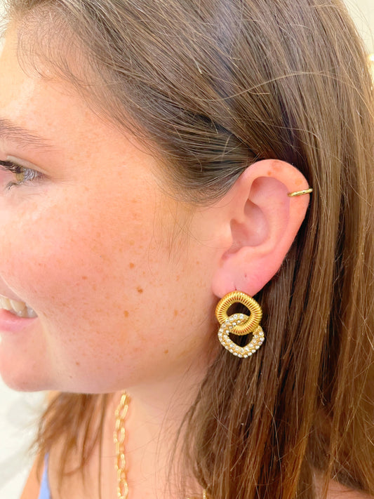 Water Proof Rhinestone Earrings