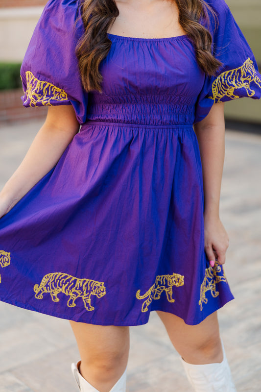 The Puff Sleeve Tiger Dress