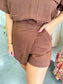 Wrap Front Denim Romper