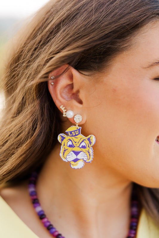 Mike the Tiger Earrings