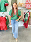 Short Sleeve Multi-Color Band Top