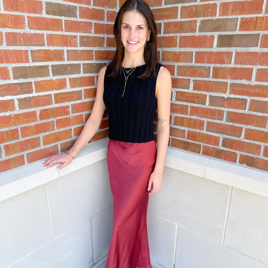 Satin Maxi Skirt