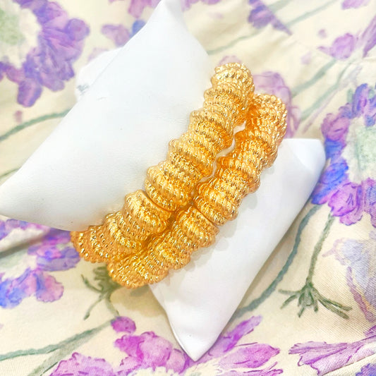 Gold Metal Stretch Bracelet