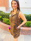 Sleeveless Tiger Stripe Dress