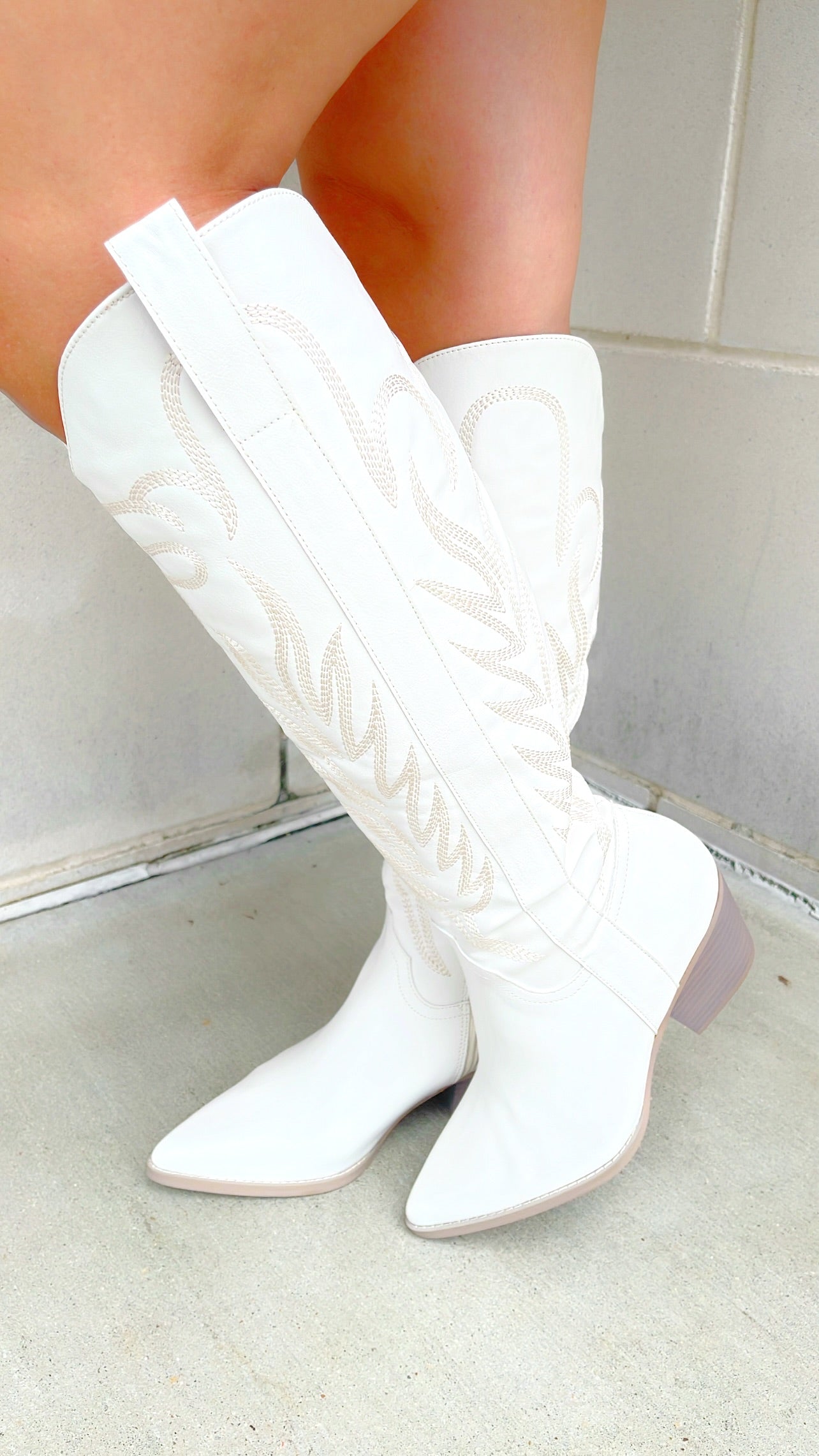 Embroidered Tall Cowgirl Boots