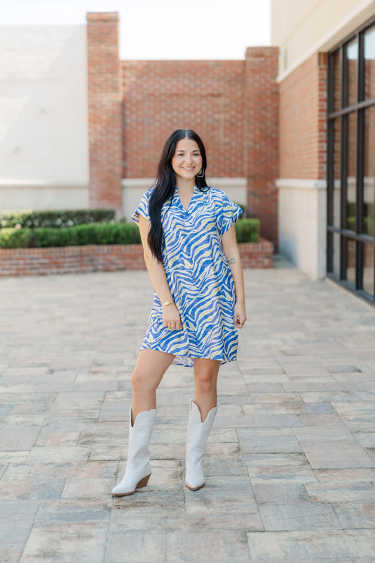 Tori Tiger Print Dress