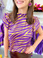 The Poly Ruffle Sleeve Blouse