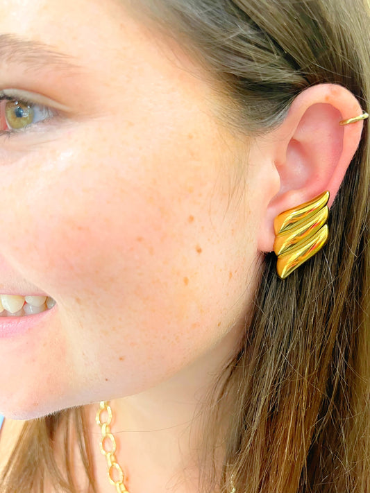 Water Proof Gold Earrings