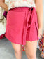 Braided Wrap Skort