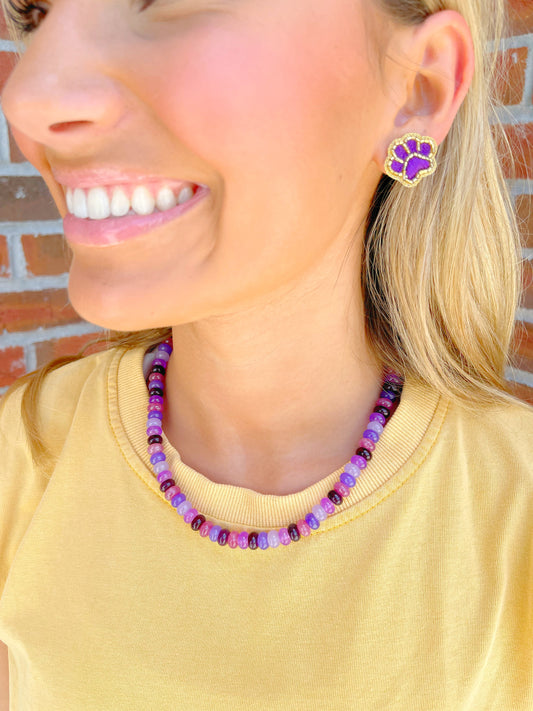 Beaded Gameday Candy Necklace